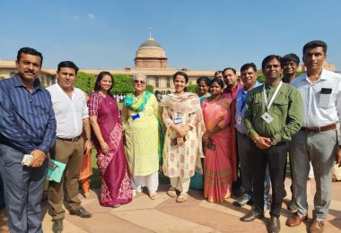 Hon'ble President's interaction with teachers of BIU